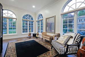 Window encased music parlor inspires creativity