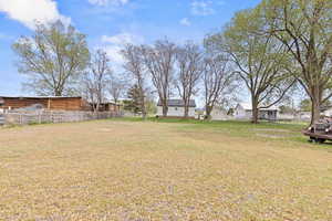 View of spacious back yard