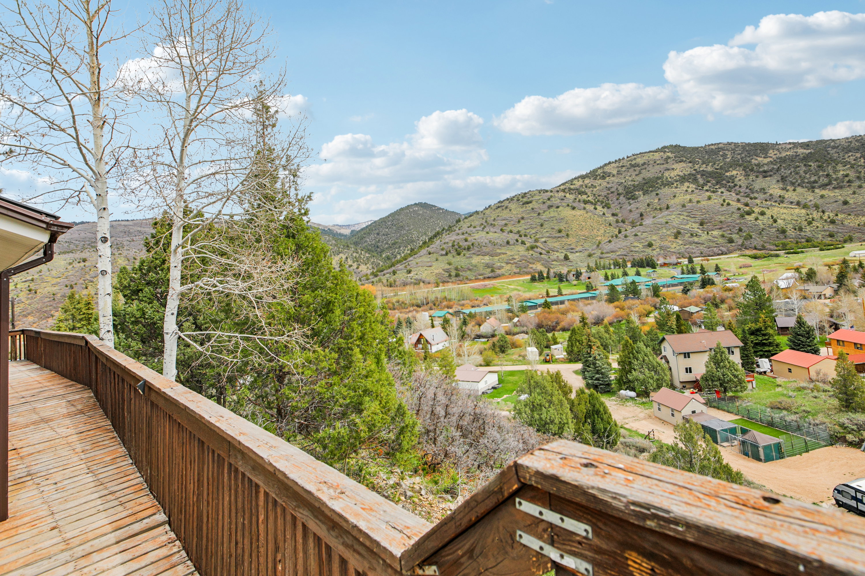 View of mountain backdrop
