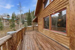 View of deck