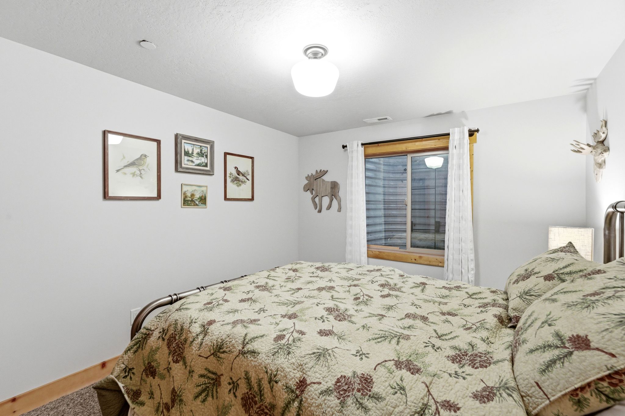 Bedroom with baseboards