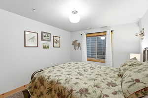 Bedroom with baseboards