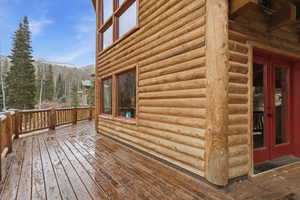 View of deck