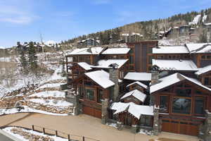 Aerial view of residential area