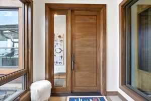 View of exterior entry