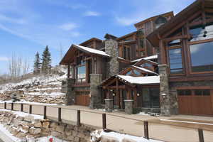 View of front of home with stone siding
