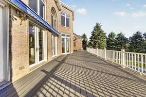Deck with french doors