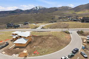 Bird's eye view of mountains