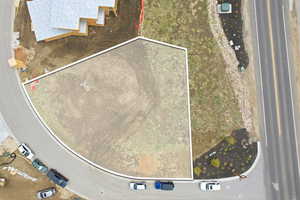 View of property location with property boundaries highlighted