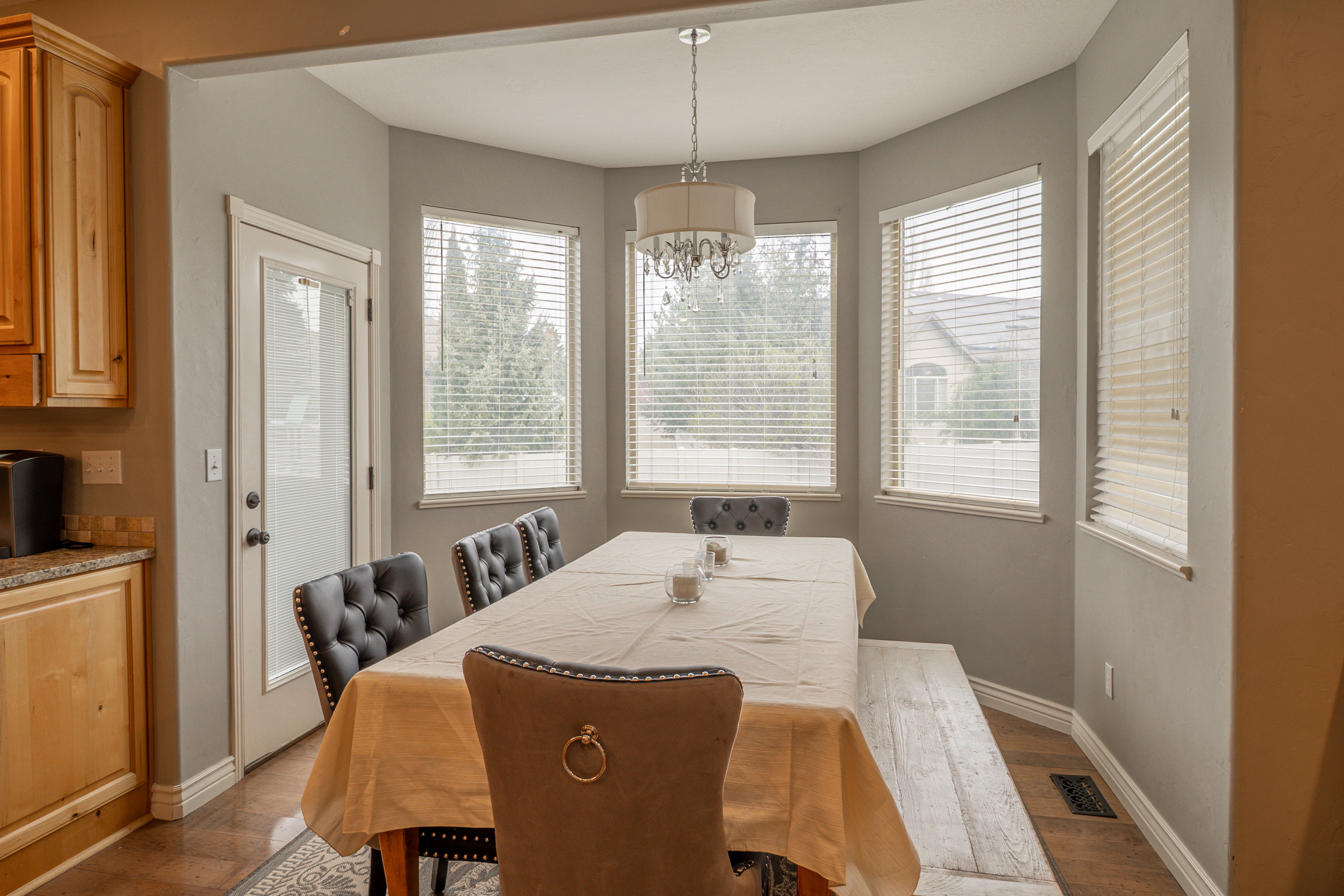 Dining room featuring wood finished floors