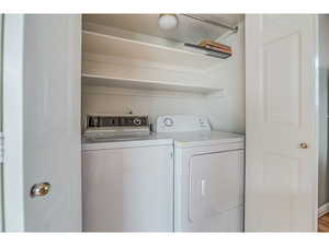 Laundry area with washer and dryer