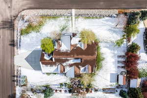 View from above of property