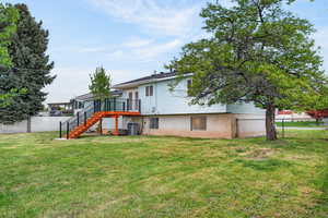 Back of property with stairs
