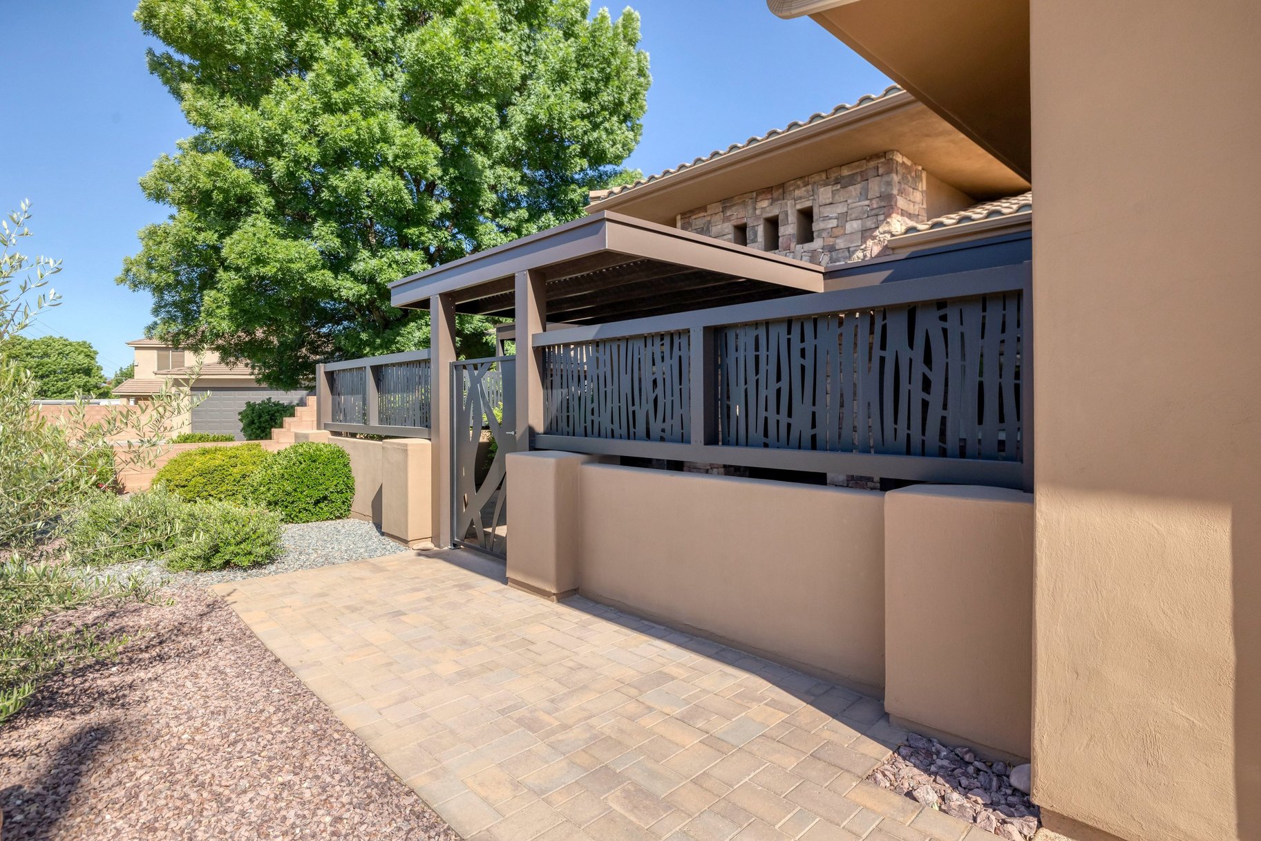 View of patio with a deck