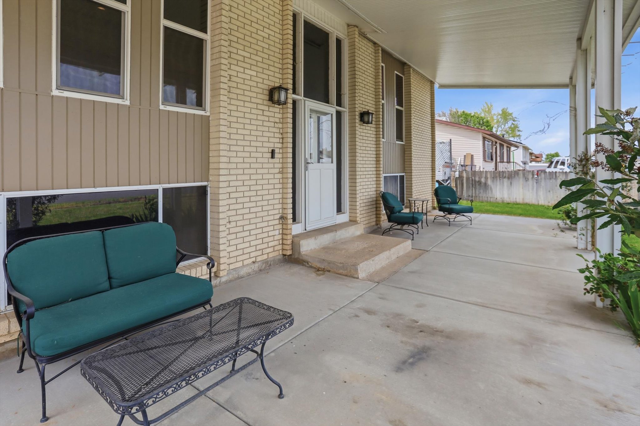 Large and inviting covered front porch