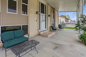 Large and inviting covered front porch
