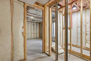 Miscellaneous room with concrete flooring