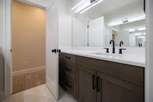 Full Bathroom with double vanity