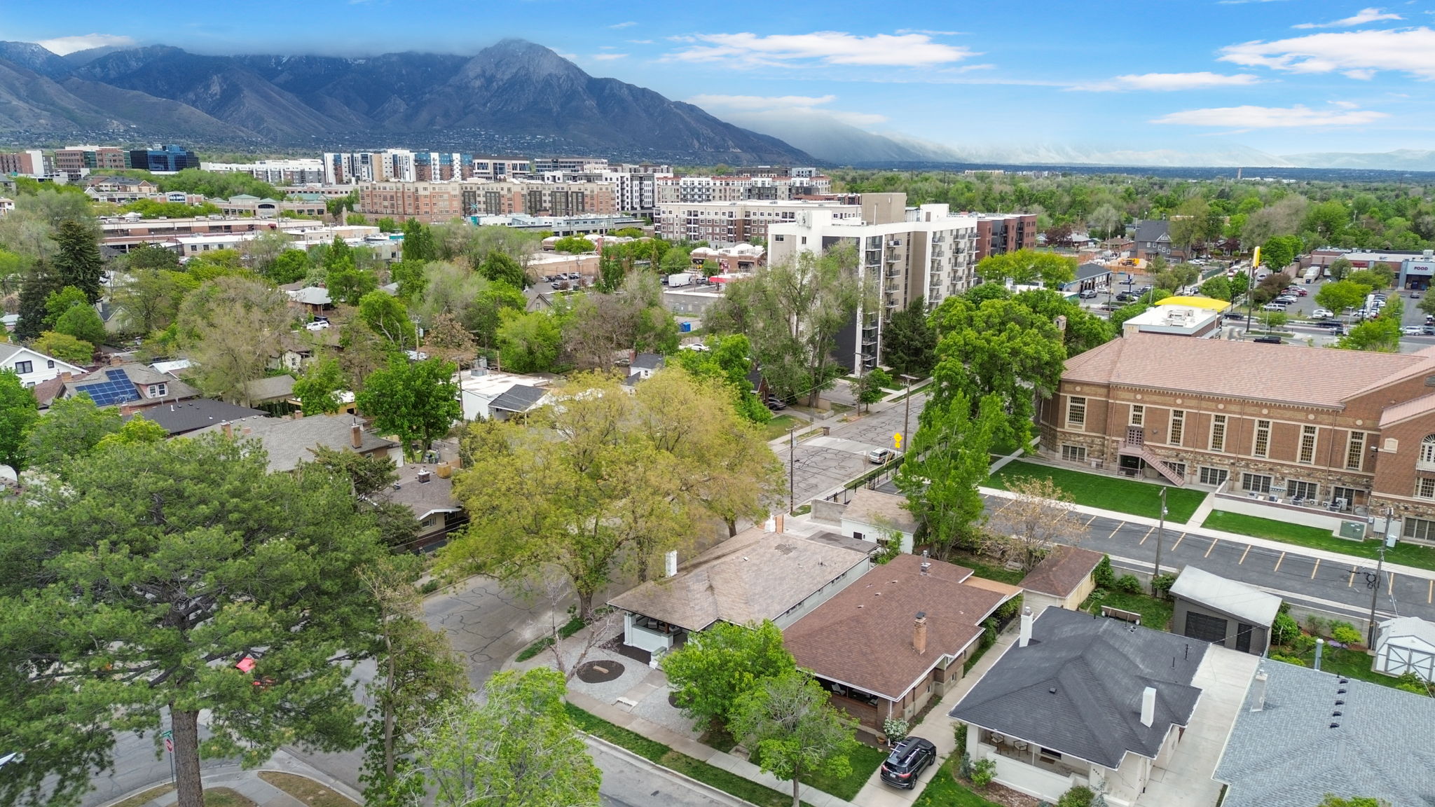 Drone / aerial view of mountains