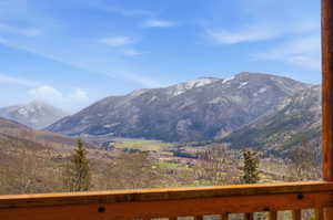 View of mountain background