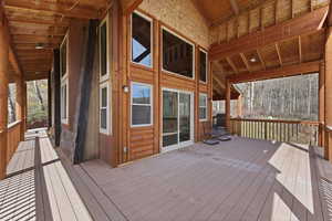 Deck with grilling area