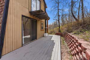 View of wooden terrace