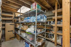 View of storage area