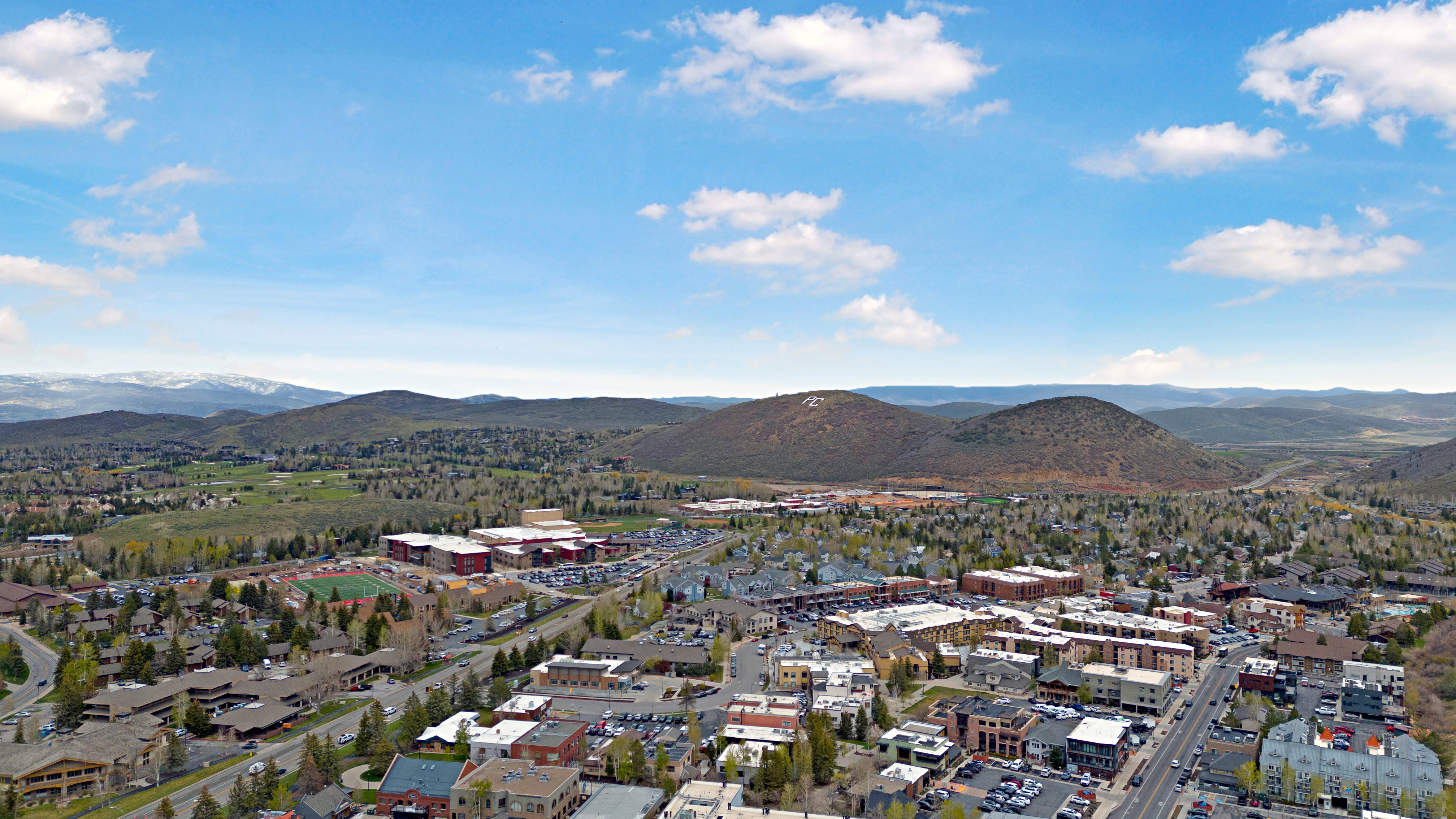 Drone / aerial view of mountains