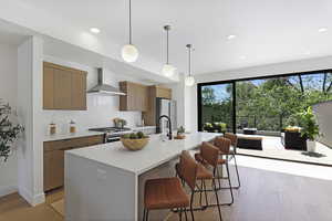 Expansive 3 Panel Sliding Door