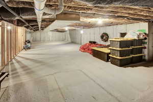 HUGE STORAGE AREA that runs underneath the main living room