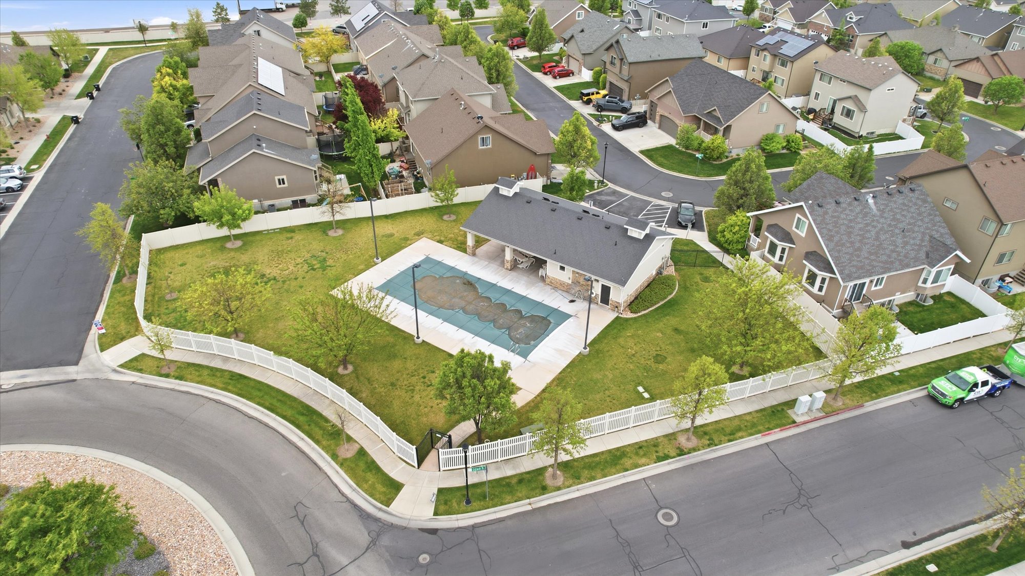 Community swimming pool about a block away, walking distance from the subject property.
