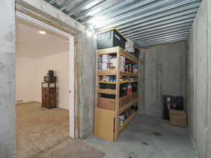 View of storage room