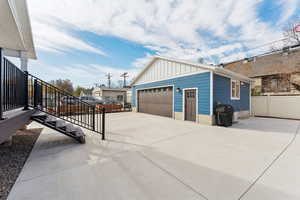RV parking, 2-car garage, attached bedroom/flex space, and fully fenced yard