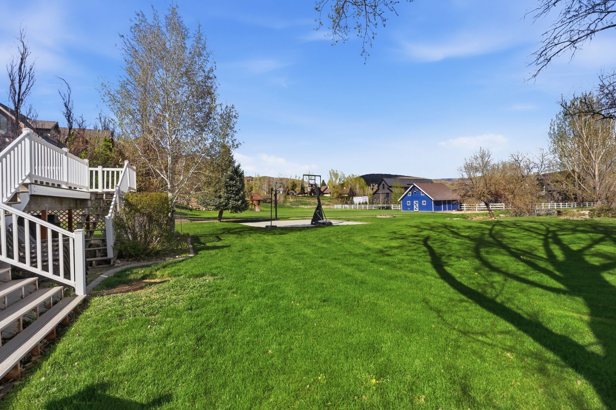huge yard,