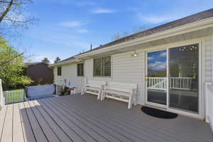Large Deck in rear of home