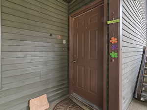 Doorway to property