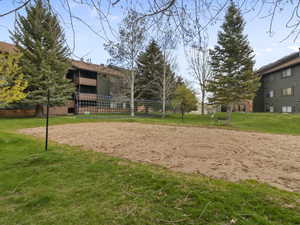 View of home's community with volleyball court