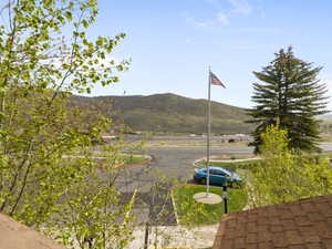 View of mountain background