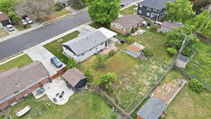 Aerial view of residential area