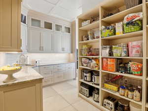 Pantry with a sink