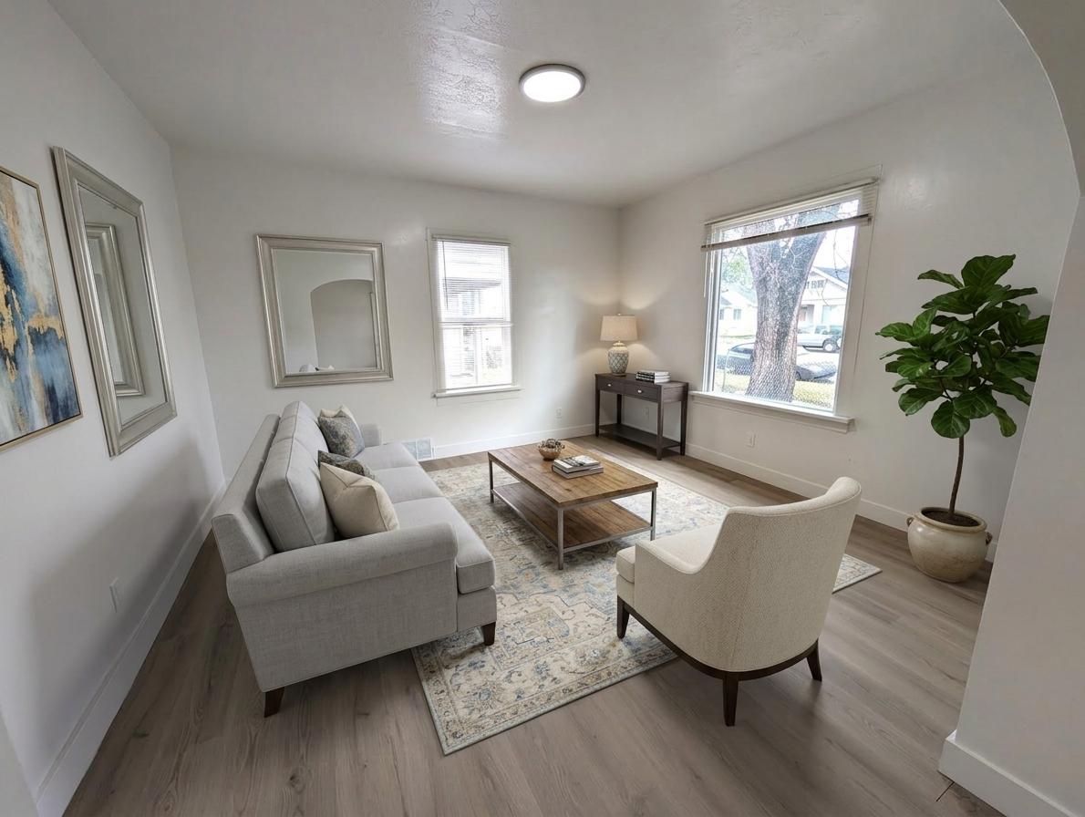 Virtually Staged Living Room
