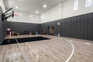 View of basketball court