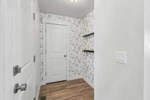 Mudroom with closet