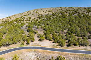 Overview of rural landscape with a desert landscape
