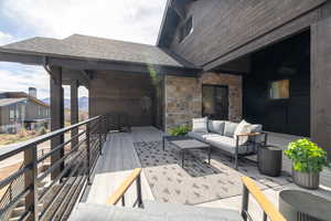 View of patio / terrace with an outdoor living space