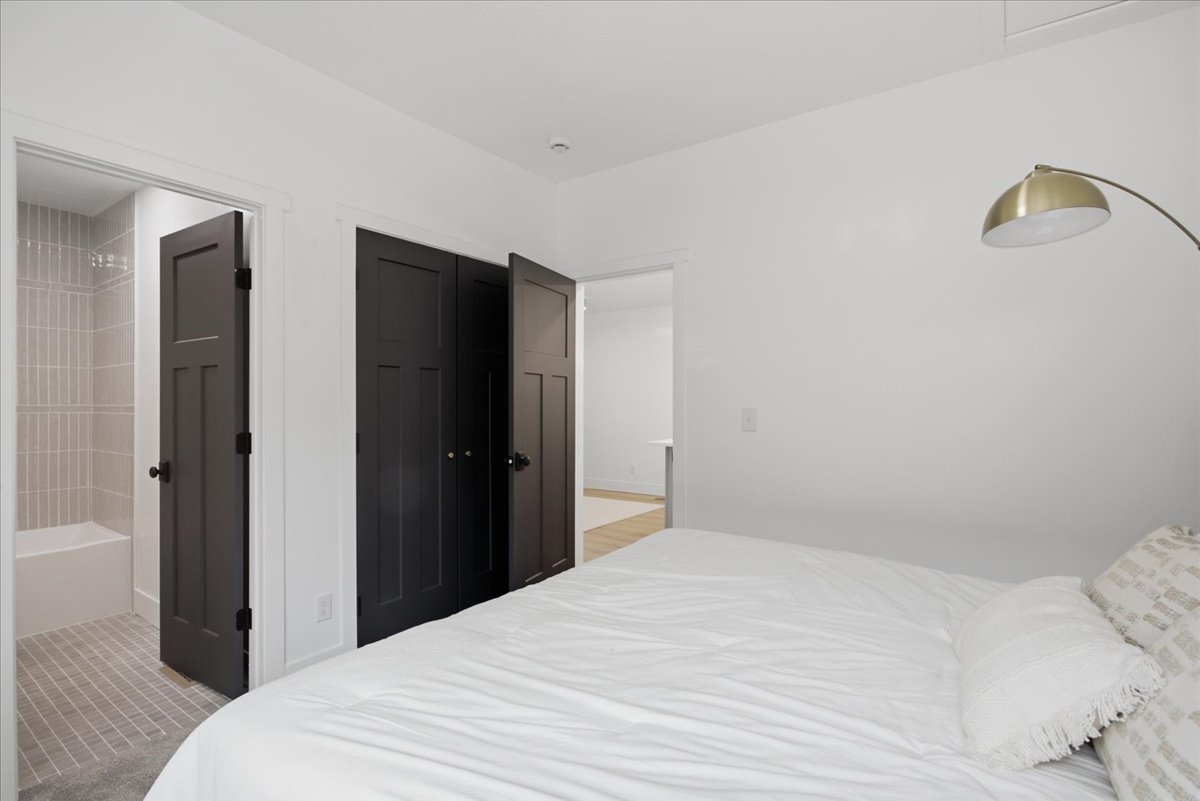 Bedroom with ensuite bathroom