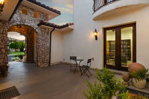 View of patio / terrace with french doors