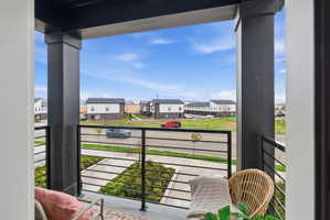 Balcony with a residential view