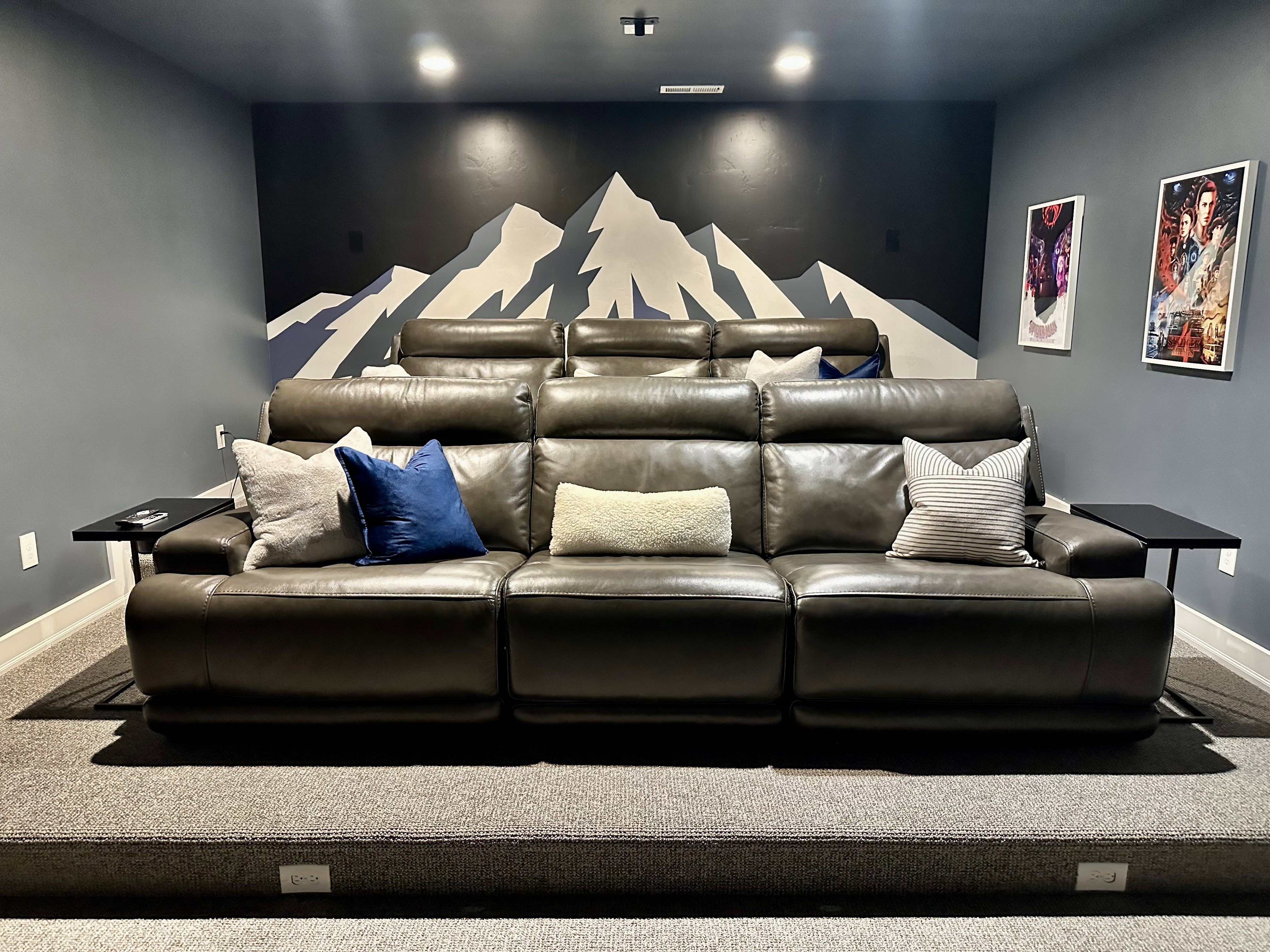 Carpeted home theater