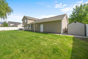 Rear view of property